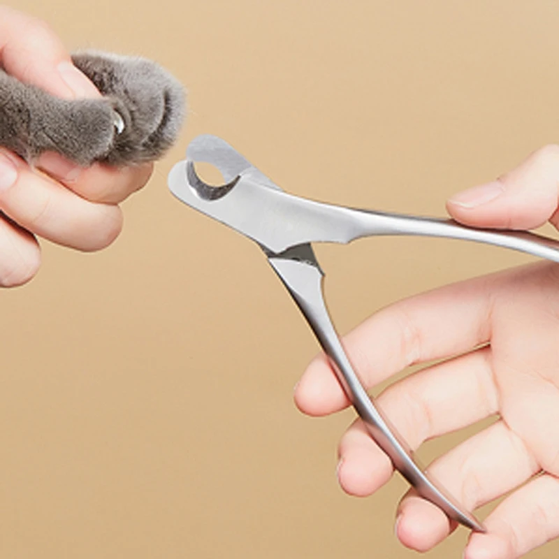 All-Steel Pet Nail Clipper Set, Stainless Steel Cat and Dog Nail Clippers, Comes with Nail File, Professional Grooming Tools for Small Pets