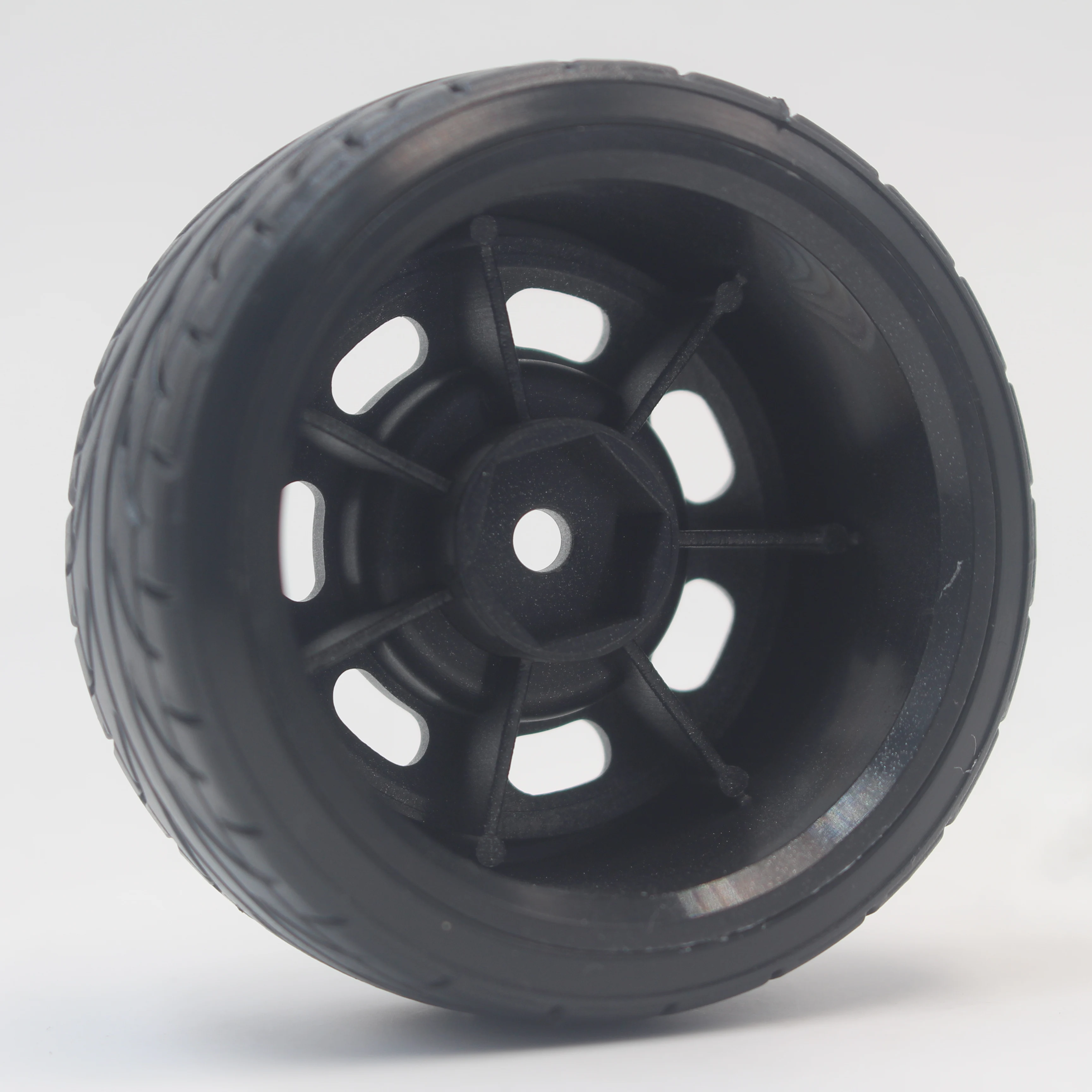 4pcs RC Hard Pattern Drift Tires Tyre Wheel Rim Classic2 6mm offset (Painting Silver) fits for 1:10 Drift Car