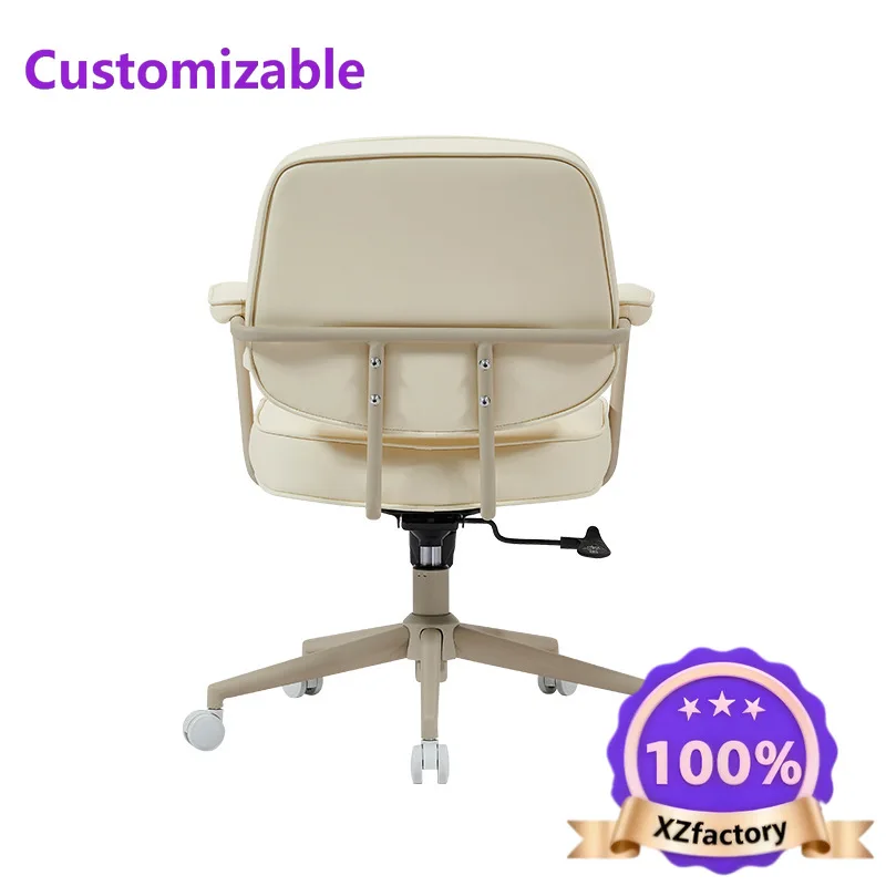 Factory Direct 2026 Top RatedSilla de oficina para computadora Silla de aprendizaje color crema Silla de escritorio para libros