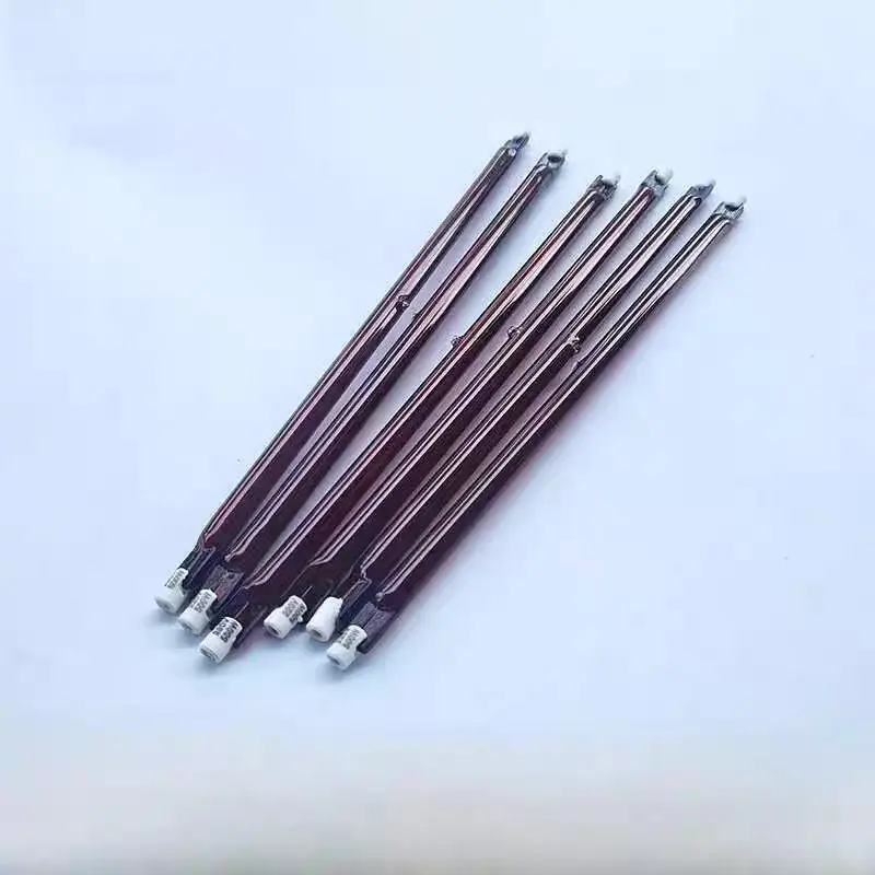 HoneyFly 2pcs Ruby IR Heater Lamp R7s 295/302mm 220V 500W/600W Near Infrared Halogen Lamp Heating Element Customized Support