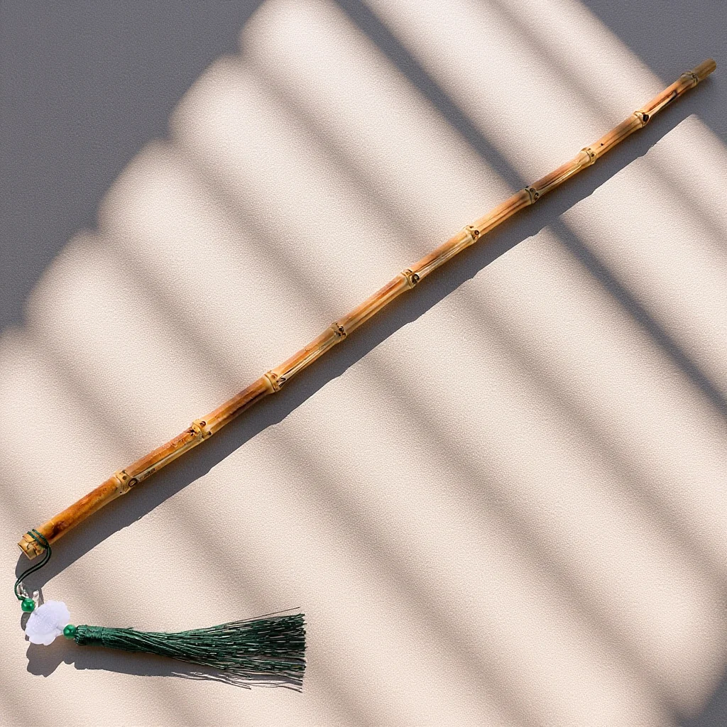 عصا يوجا جذر الخيزران قابلة للطي وطول قابل للتعديل وخفيفة الوزن للمشي لمسافات طويلة وتسلق الجبال والتخييم للاستخدام في الهواء الطلق نونسليب