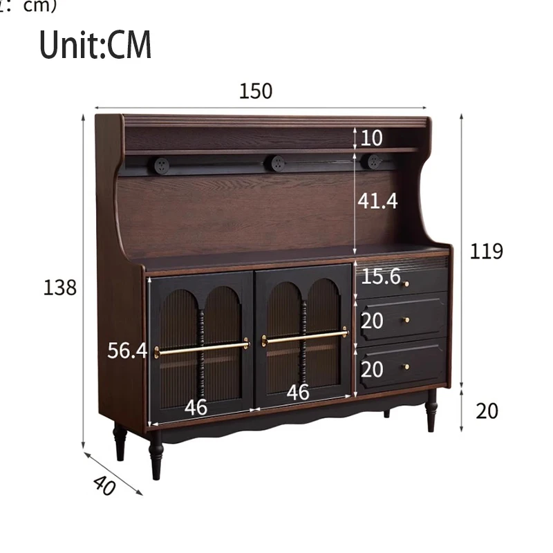 Aparador Multifuncional Sala, Organizador de Cozinha, Cozinha, Pátio, Armário De Madeira, Interior, Luxo, Cucina Móvel, Mobiliário Doméstico