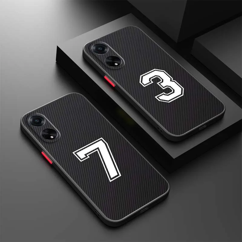 

Carbon Fiber Digital Phone Case For OPPO Find X3 X5 Lite Pro A98 A94 A93 A78 A79 A76 A58 A57 5G Frosted Translucent