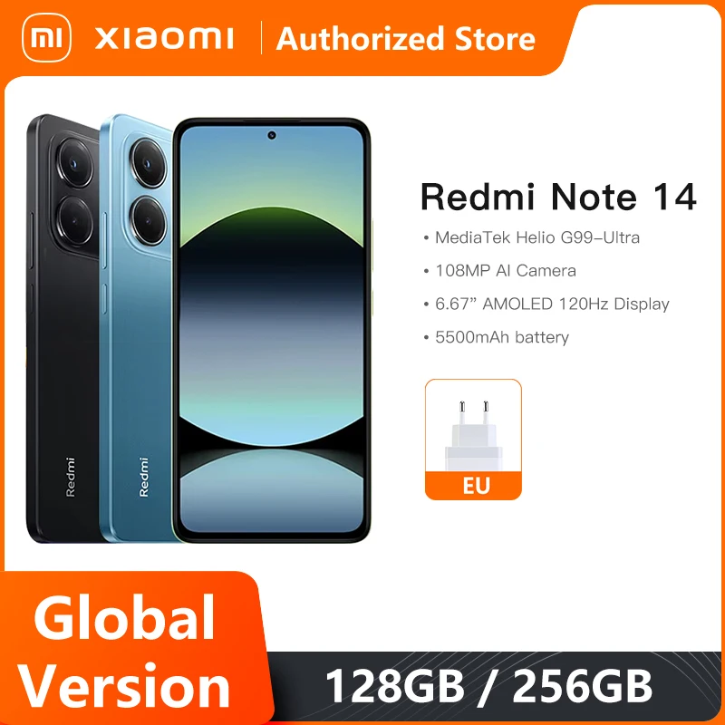 yZ[zV Xiaomi Redmi Note 14 O[o o[W MediaTek Helio G99-Ultra 108MP AI J 6.67 C` AMOLED 120Hz fBXvC 5500mAh