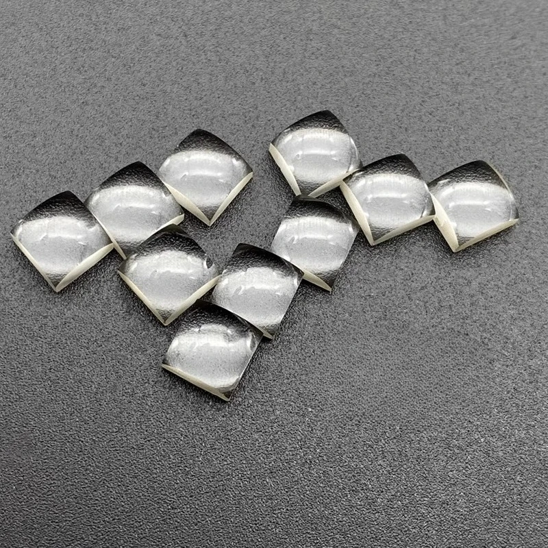 

K9 square plano-convex lens size 6*6mm focal length 10mm optical glass lens