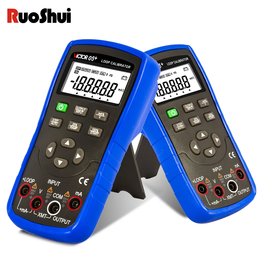 Victor 05s Loop Calibrador Lcd Tensão Atual Simulação Transmissor Handheld Fonte Gerador de Sinal Automático