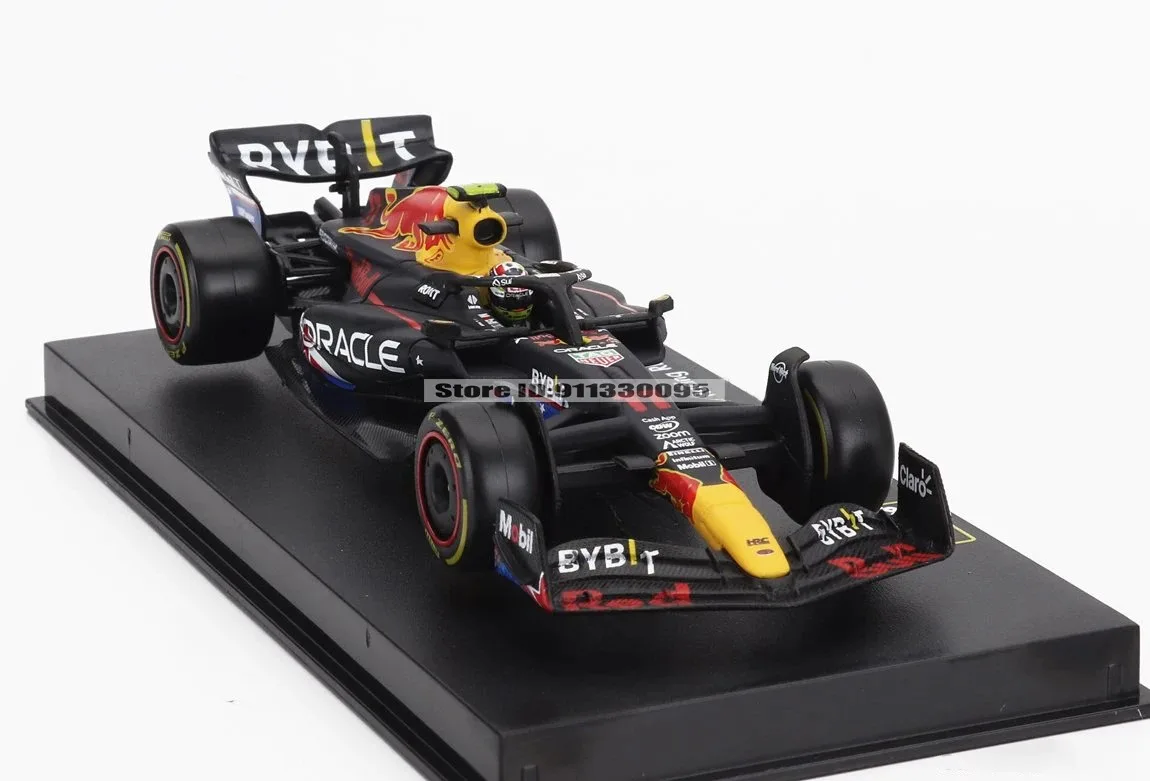 Bburago 1:43 F1 Red Bull 2023 RB19 # 1 Verstappen # 11 Perez Legierungs-Automodell Spielzeug Sammlerstück USA GP Austin Sonderedition Druckguss – Detail 5
