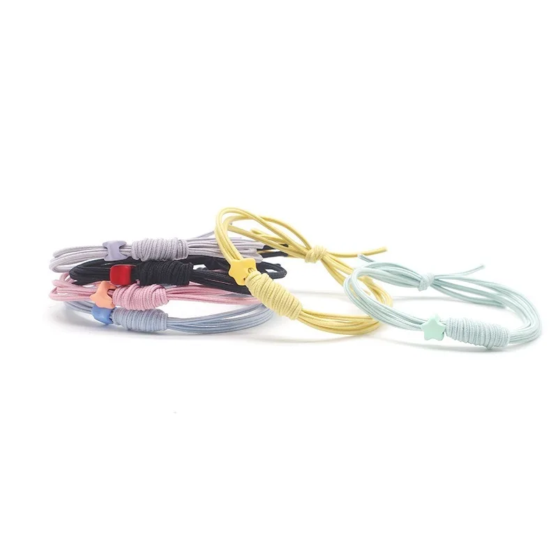 Korean Style Women Hair Ties Star Dot High Elastic Knot Twist Basic Ponytail Holders Simple Scrunchies Hair Accessories