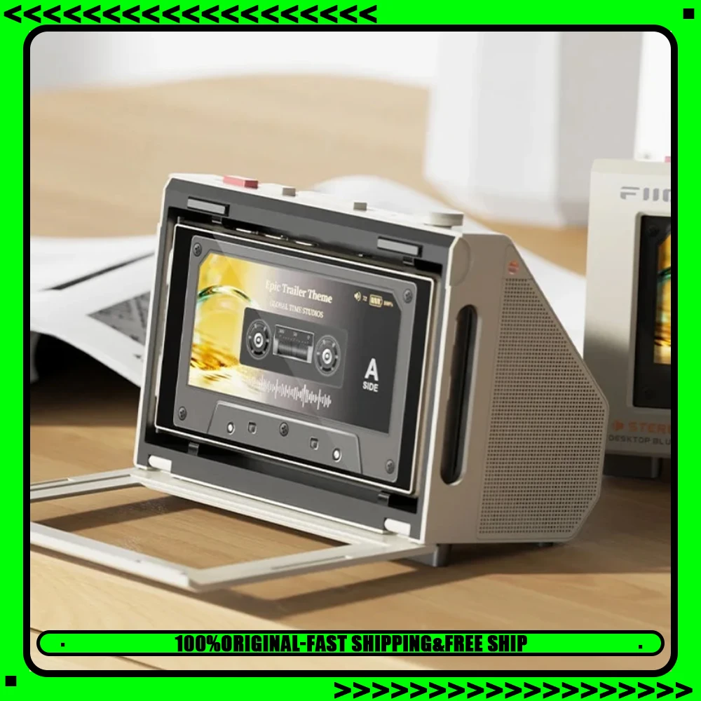 FiiO RETRO BOX Audio Cassette-Style Bluetooth Stereo Supports LDAC USB Decoding Cassette Window for M33/M21 Bluetooth Speakers