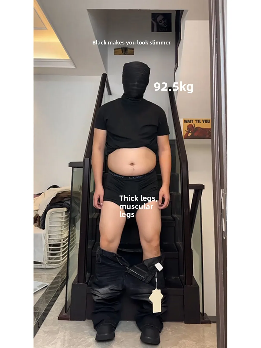 

Slimming Effect Men's Denim Jeans Autumn Winter American Sle Knife Straight Leg Vibe Feng ui Wa Flared Pants