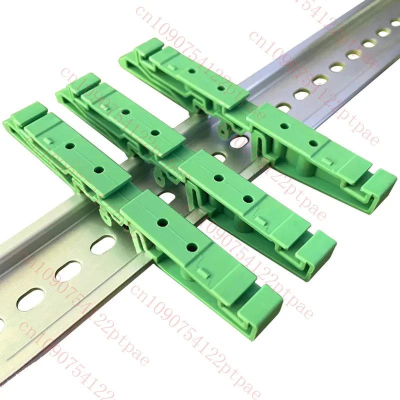 50 Pair PCB Mounting Bracket Circuit Board Housing Support Foot DIN Rail BaseFixing
