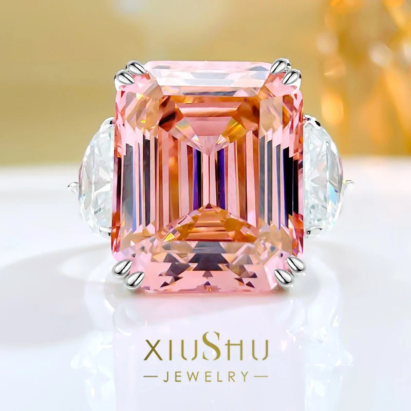 

Faionable Luxury Para Para Aaschete Baita, комплект колец из стерлингового серебра 925 пробы, универсальное женское кольцо с высокоуглеродистым бриллиантом