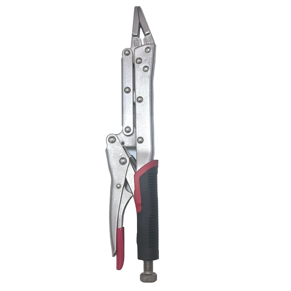 12 Inch Extra Long Reach Vise-Grip Locking Pliers With TPR Handle Straight Hard to Reach Use Vehicle Repair Tools