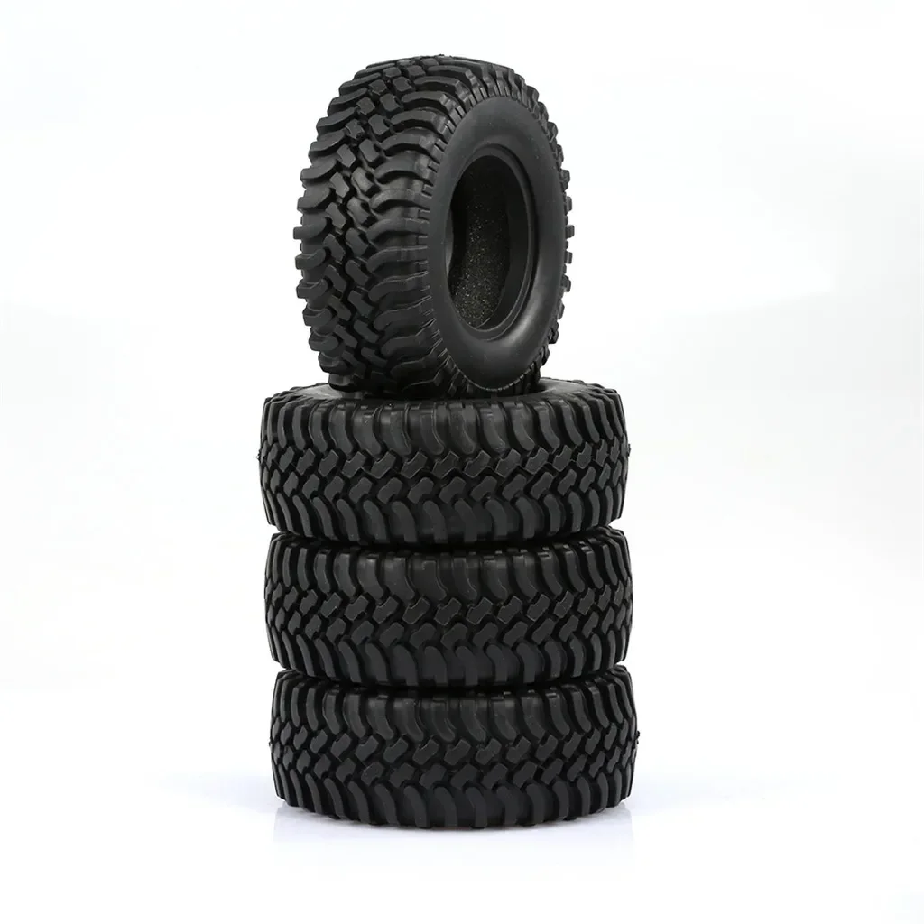 4PCS 100MM Rubber 1.9 Wheel Tires for 1:10 RC Crawler Car Axial SCX10 AXI03007 D90 D110 Tamiya CC01