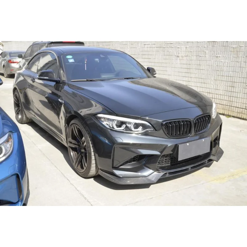 High Quality Dry Carbon Fiber Front Lip Spoiler Exterior Aero Accessories F87 M2 Base Coupe 2016‑2017