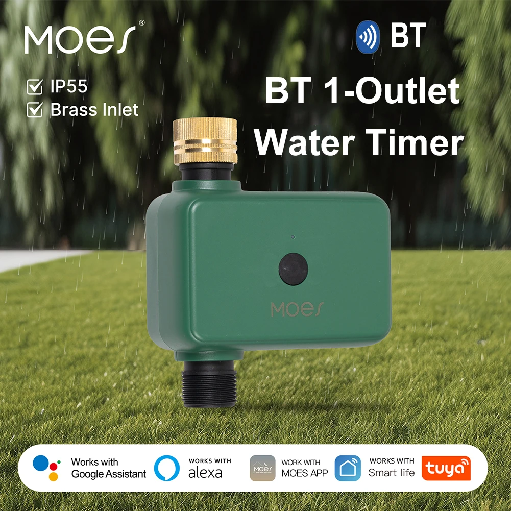 Tuya สมาร์ทบลูทูธ Water Timer ระบบชลประทานโปรแกรมการควบคุมแอปอัจฉริยะสมาร์ทสปริงเกลอร์จับเวลาทํางานร่วมกับ Alexa Google