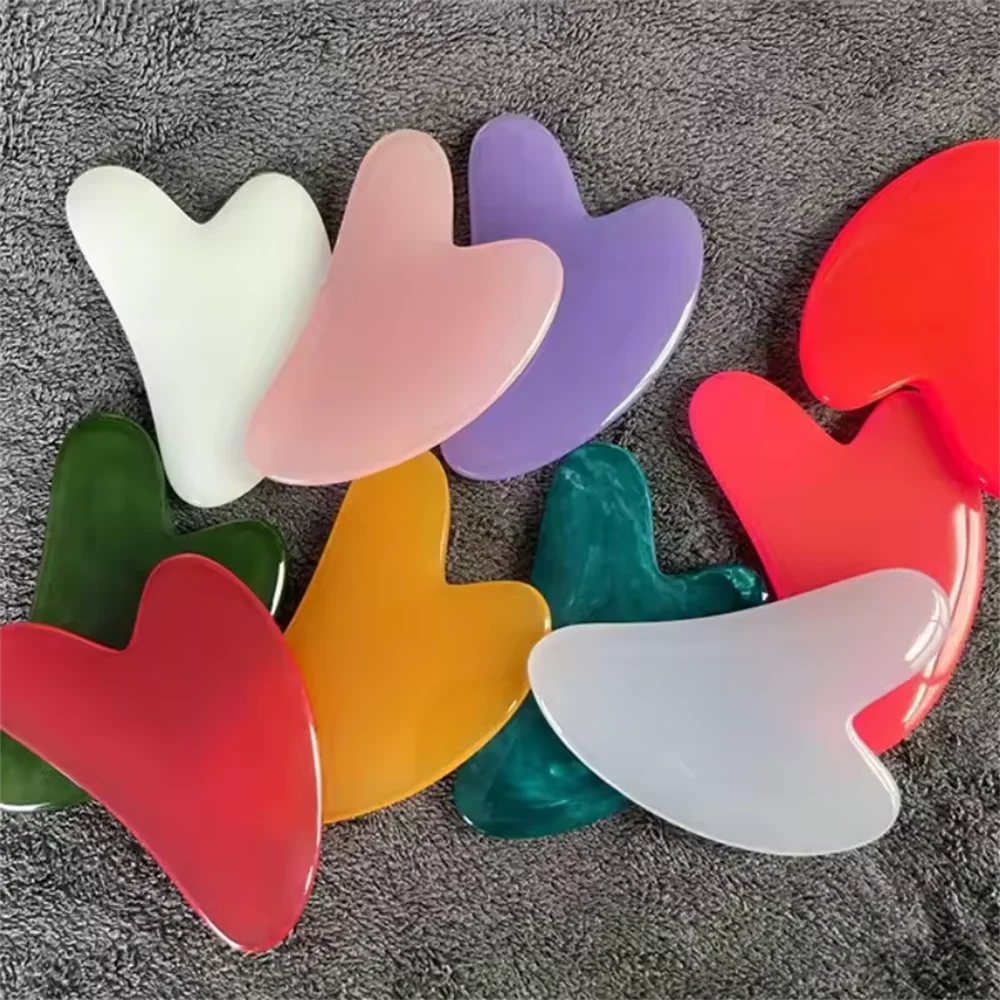 Natural Beeswax Gua Sha Scraper Board Massage Rose Quartz Jade Guasha For Face Neck Skin Lifting Wrinkle Remover SPA Beauty Care