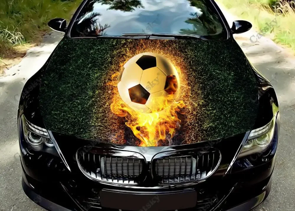 

Soccer Car hood sticker painting self-adhesive universal car film modified hood protection decal