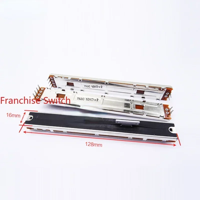 

Потенциометр-слайдер для звукового микшерного пульта 128 мм, двойной D10KX2