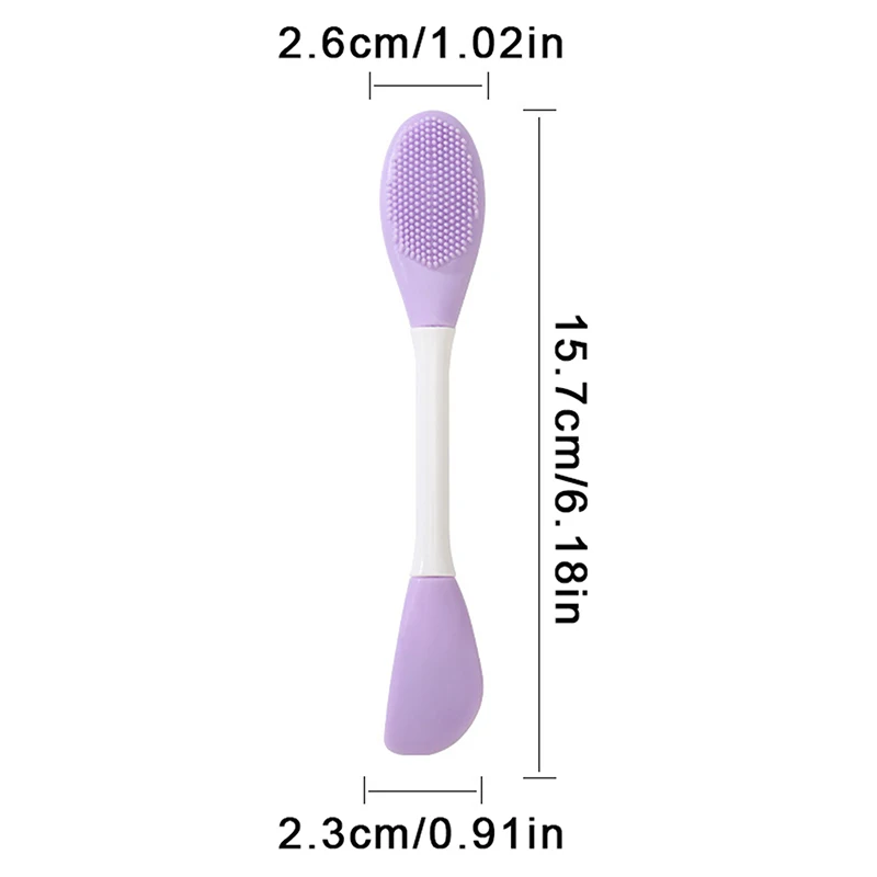 Pulizia del viso in silicone e spazzola per maschera 2 in1 Cura della pelle del viso Scrub Esfoliante Scrub Poro Punti neri Strumenti per la pulizia profonda