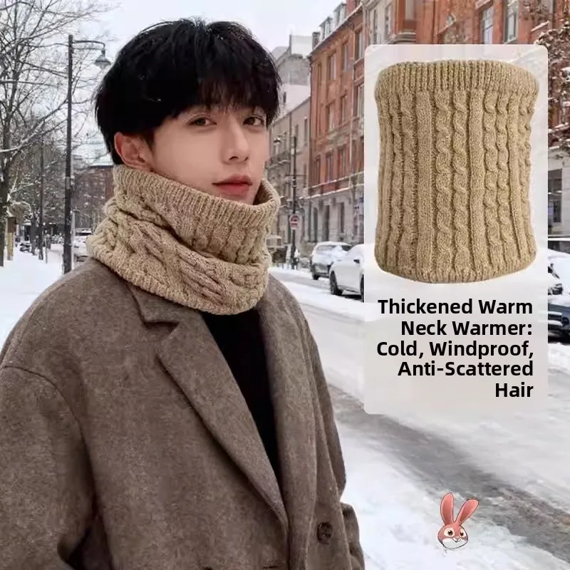 

Warm Fce Lined Ne Warmer for Men And Women Suitable for Cycling Outdoor Activities Anti-Cold Design in Pure Colors