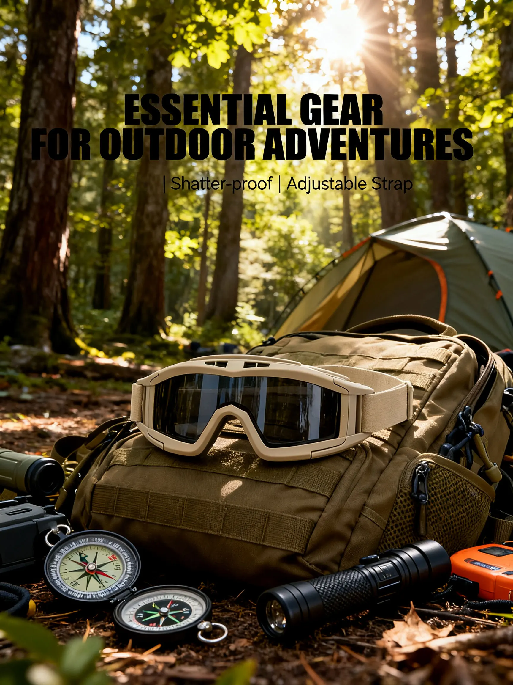 Gafas tácticas Airsoft a prueba de viento y polvo con protección - imagen 5
