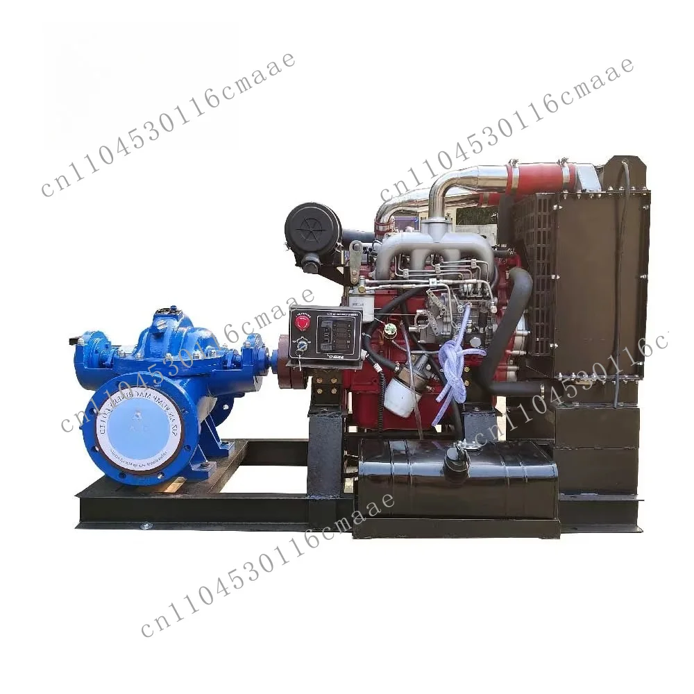 Single-stage 4-inch water-absorbing centrifugal flood control diesel engine split casing pump