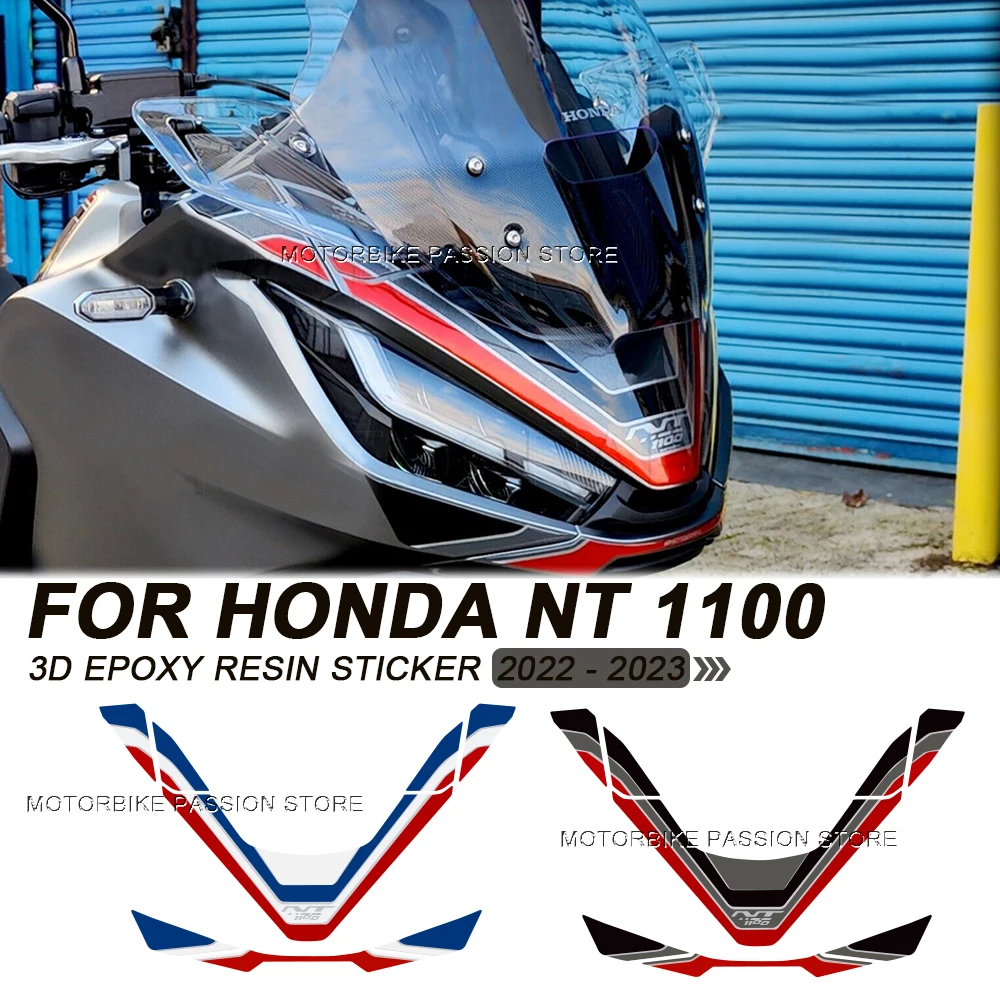 For Honda Nt1100 2020-2024 Waterproof Protective Decal Motorcycle Sticker Accessories Guards Stickers 3D Epoxy Resin Sticker