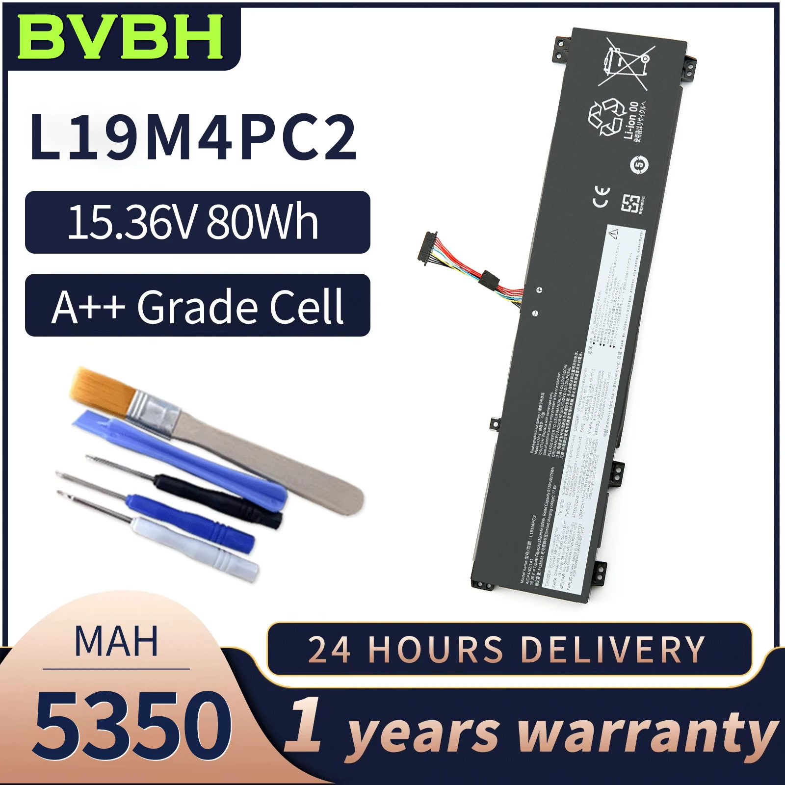 

Оригинальный аккумулятор BVBH L19M4PC2 L19M4PC2 для ноутбука Legion 5i-17 7-15IMH05,7i-15IMH 81YU,81YT, 82B3, 82B5, 82GN, 82GU