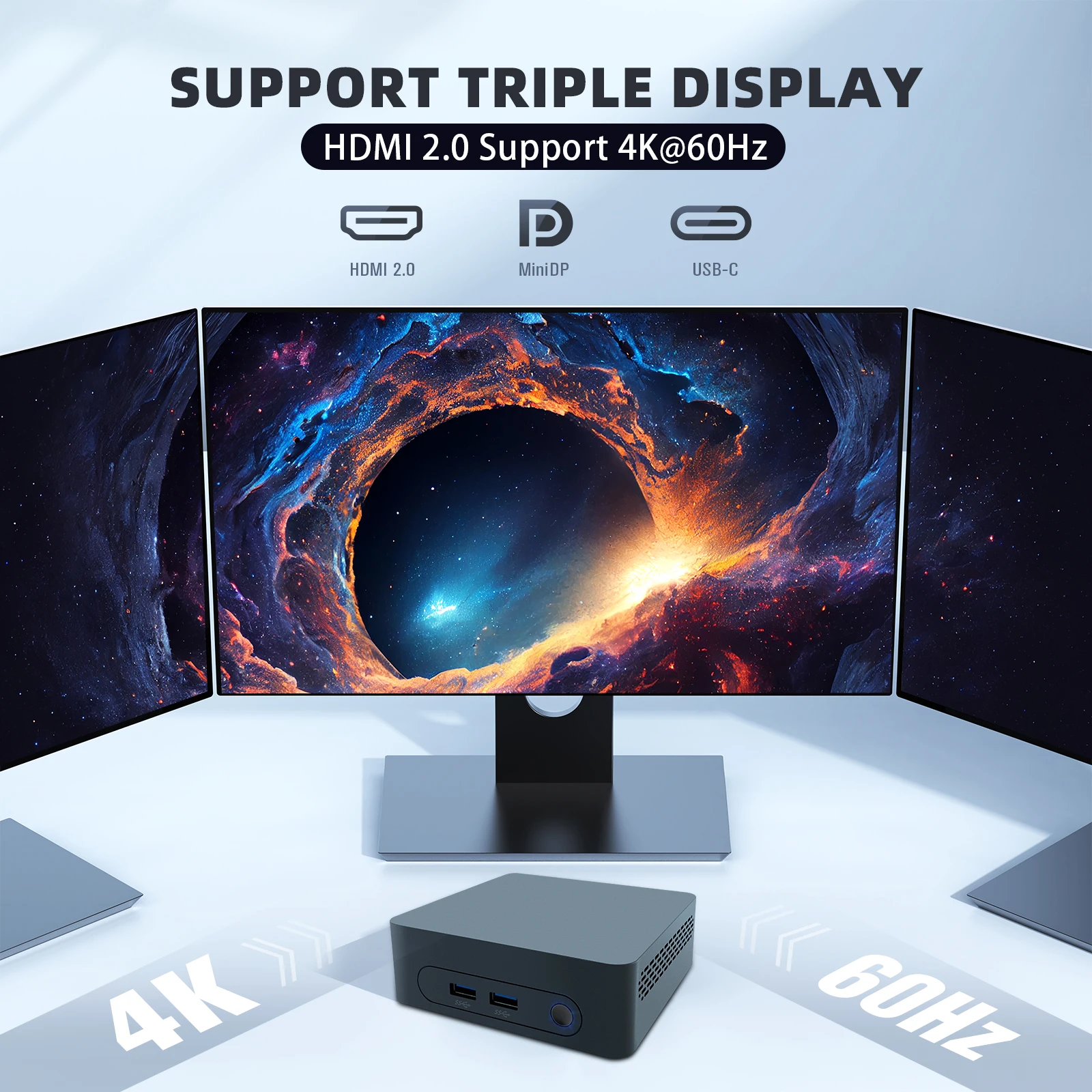 ZSUS N100 Mini PC Intel Celeron Computer da gioco desktop 8 GB 128 GB 256 GB DDR4 USB3.0 WIFI5 BT4.2