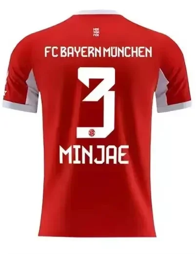 25/26 Neuheiten Deutsch Bayern FC Heimtrikot Erwachsene Sommer Fußball T-Shirt Kinder Trainingsanzug Jersey WoMen_Kid Casual Tops