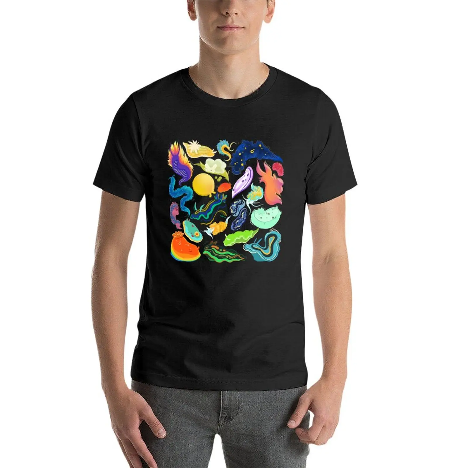 Nudibranch Sea Slugs Design T-Shirt summer shirt valentines boutique clothes Luxury man oversizeds mens t shirts casual stylish