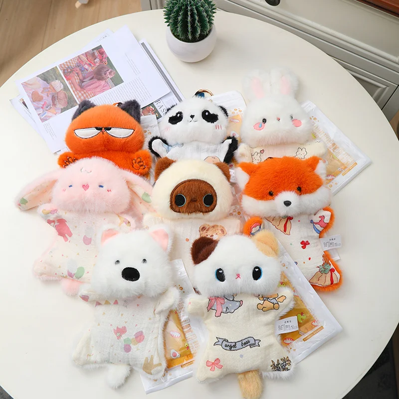 28cm Urocza i Popularna Pluszowa Zabawka Zwierzątko z Kreskówki Nowe Style Pluszowy Wisiorek Zwierzęcy Kot Królik Panda Wypchane Zwierzę Zabawka