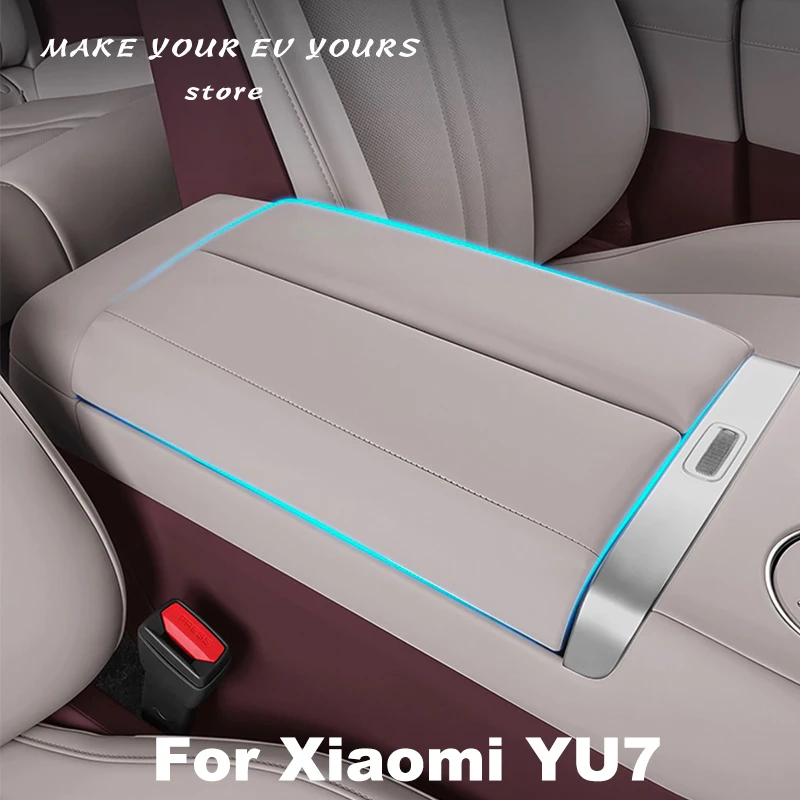 

Для Xiaomi YU7 2025 2026, автомобильный подлокотник, защитный чехол, подлокотник, коробка для увеличения высоты, кожаная устойчивая к царапинам накладка