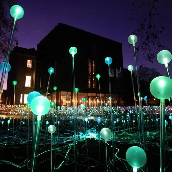 

Outdoor Landscape Buried Lamp LED Fiber Optic Bulb Ball Light for Garden Park