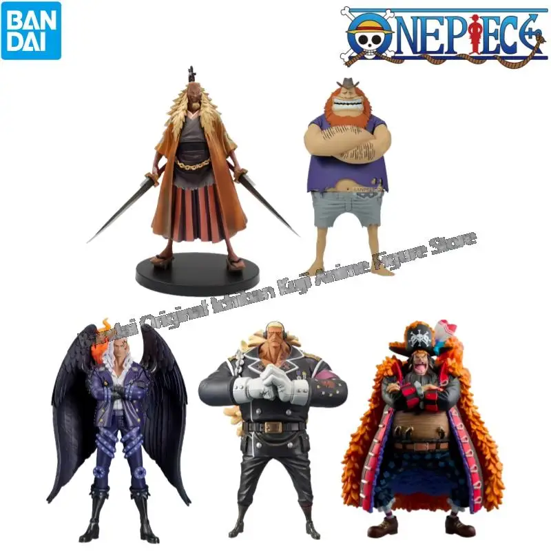 En Stock Bandai caja Original Kit de modelismo de una pieza Shiki Jaguar D Saul Douglas Bullet Marshall D Teach estatua de personajes de Anime