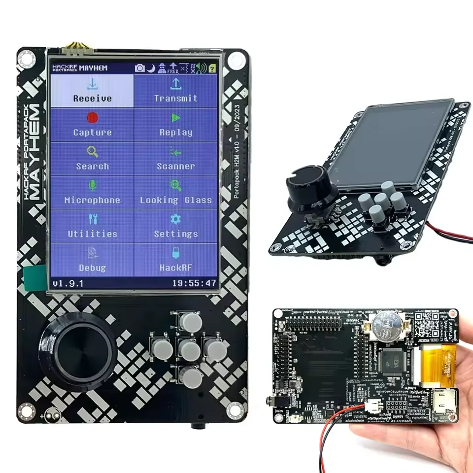 PortaPack H2M Signature Edition SDR Software Defined Radio 10.00MHZ TCXO Portable Radio Receiver Analog GPS Assembled for Hackrf