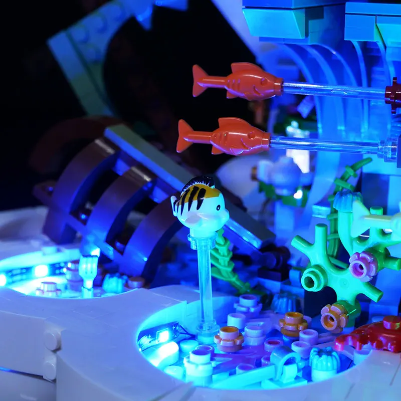 Kit luce LED per LEGO 43225 Lampada da castello del palazzo della principessa Regalo fai da te (Non include blocchi di costruzione Kit di mattoni Set di modelli)