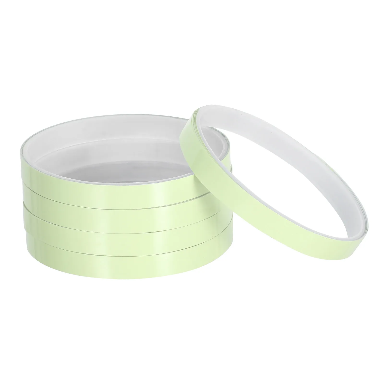 

5 рулонов флуоресцентной ленты для лестниц, светящейся в темноте, зеленой, светящейся в темноте, для маркировки безопасных проходов, ступеней, аварийных выходов, предотвращения скольжений