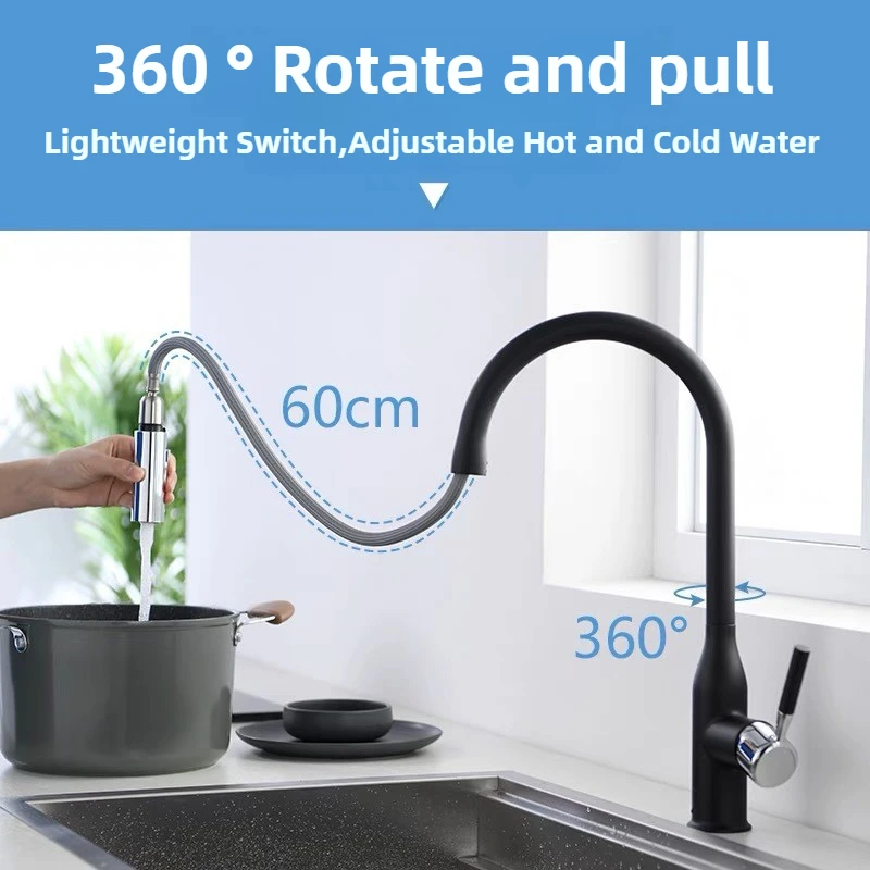 구리 재질 야채 세척대 주방 수도꼭지 회전형