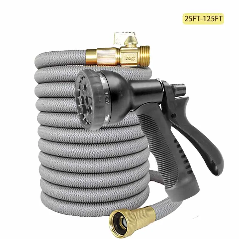 

Восьмифункциональный расширяемый садовый шланг, регулируемый водяной пистолет высокого давления, в основном используется в качестве инструментов для чистки и орошения на открытом воздухе