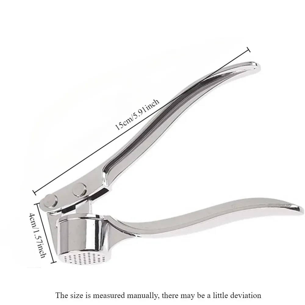 

E2 High Efficiency Garlic Press Heavy Duty Garlic Mincer Easy To Squeeze and Clean Rust Proof and Dishwasher Safe Ginger Crusher
