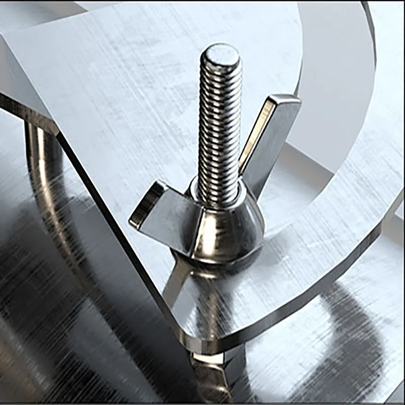 Manual Air Volume Control Valve 90 ° Rotation Galvanized White iron Handle Air Valve Stainless Steel Circular Pipeline Valve