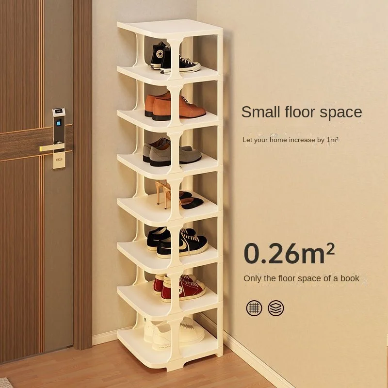 Shoe shelf layered partition multilayer household simple storage artifact saving space shoe cabinet shoe organizer and storage