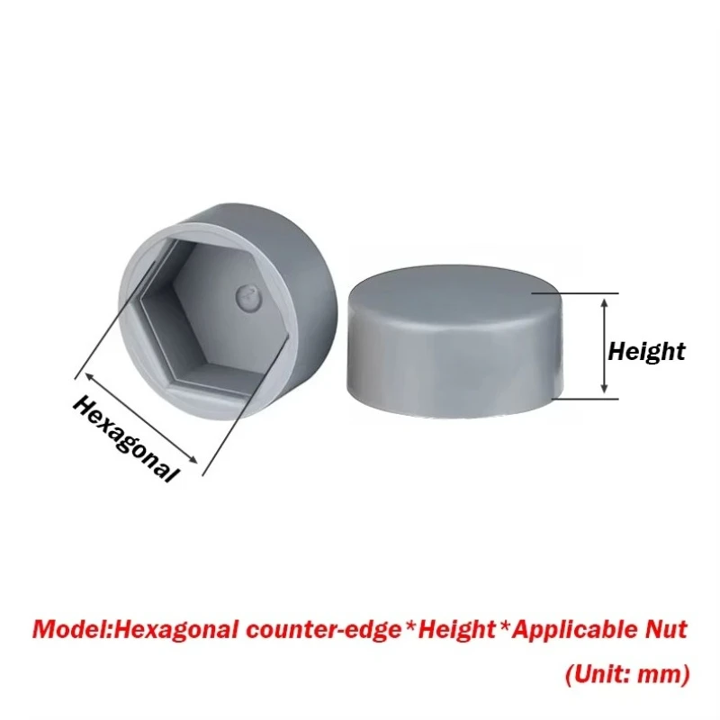 Hex Nut Plastic Protective Cap M4 M5 M6 M8 M10 M12 M14 M16 M18-M30 Decorative Cap Dust-Proof Cover For Hex Bolt Screw