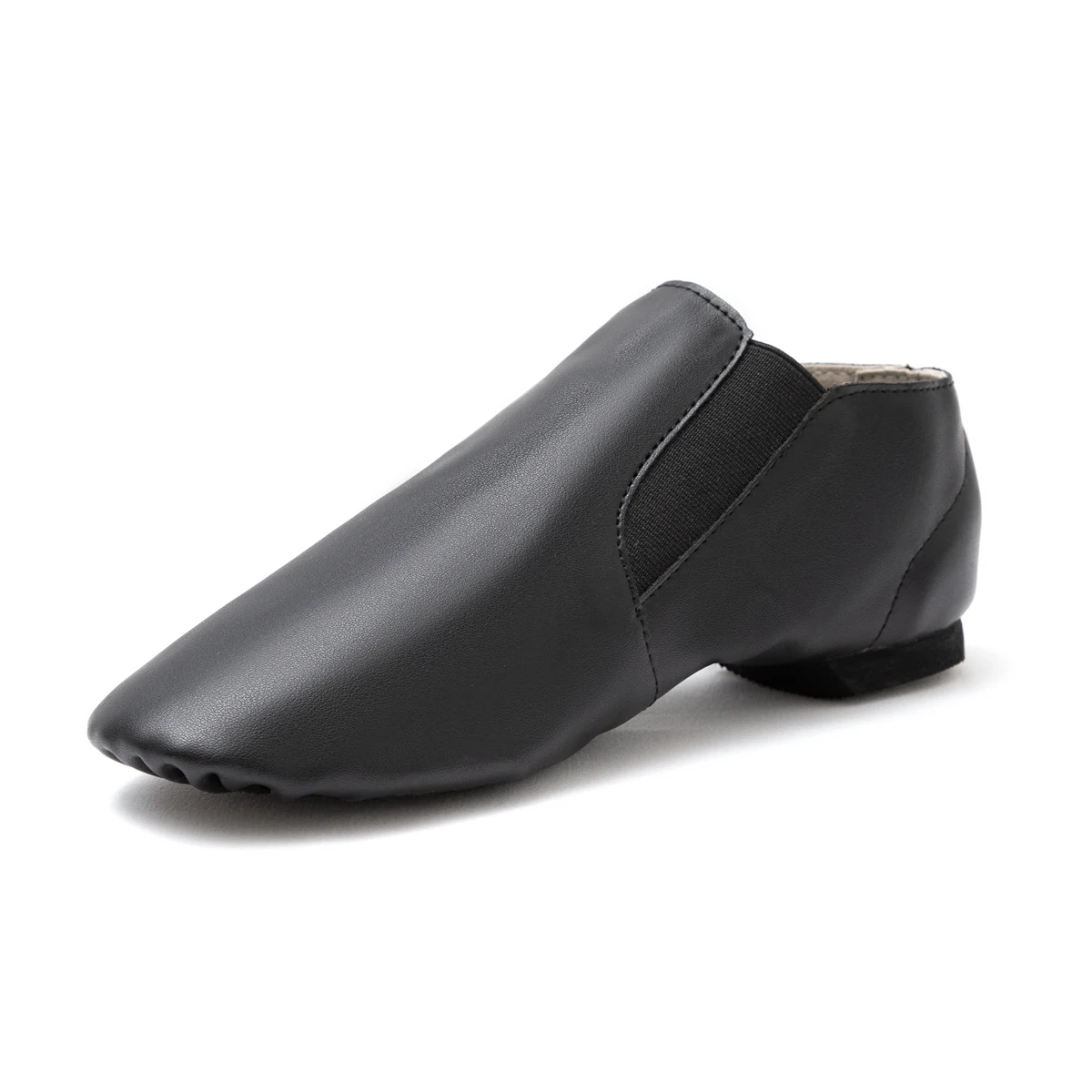 Dynadans PU Leather Jazz Shoes Slip On Dance Shoes for kids and Adults with Side Elasticity (Toddlers/kids/Big kids/Men/Women)