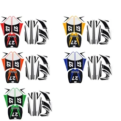 Mini Children Motorcycle Body Decal Graphics Sticker Fairing Full Kit For Chinese APOLLO Kid Child Minibike Pit Dirt Bike Parts