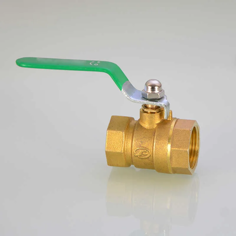 

BSP Manual Equal Diameter Ball Valve Water Oil Air Gas Fuel Line Ball Valve Pipe Fittings Connector Adapter 1Pcs Brass 1/2" 3/4"
