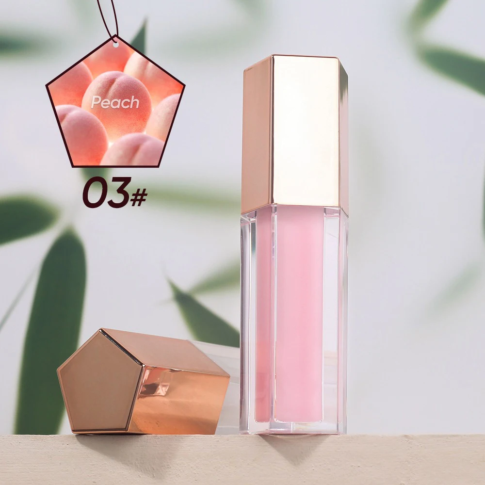 

8-цветное масло для губ под собственной торговой маркой с индивидуальным логотипом, пятиугольный блеск для губ с эффектом увеличения объема, оттенки ваниль и вишня, сияющий глянцевый блеск для губ, макияж