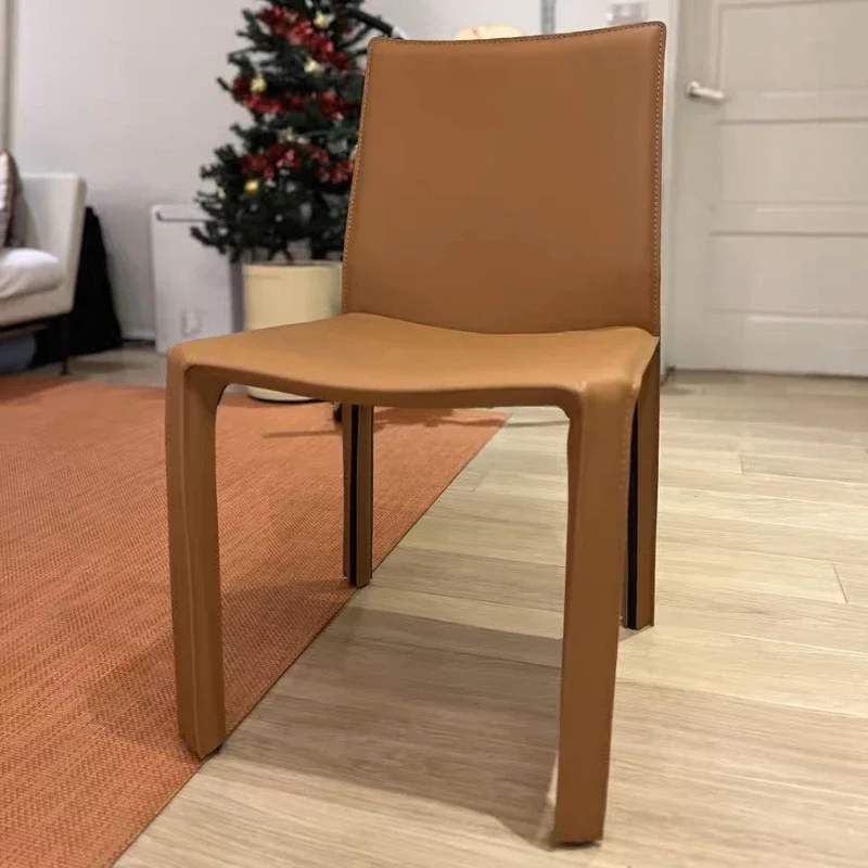 لغرفة المعيشة الحديثة كراسي تناول الطعام الترفيه المتقدمة السرج كراسي تناول الطعام الجلدية الحديثة مقهى أثاث المنزل Sillas Lscy #2